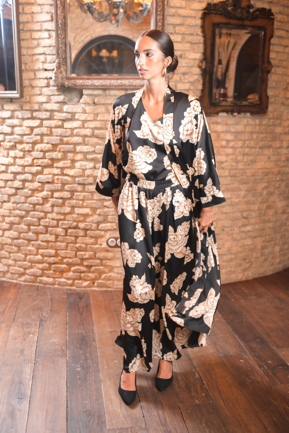 Conjunto Cúrcuma Kurta NegBla Káhyra