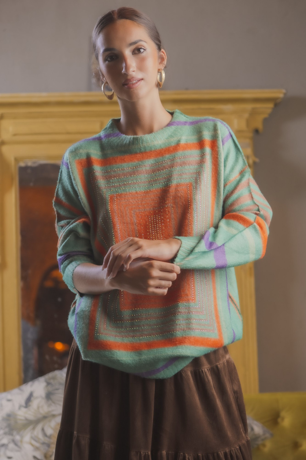 Jersey Marco Strass Verde Agua Káhyra