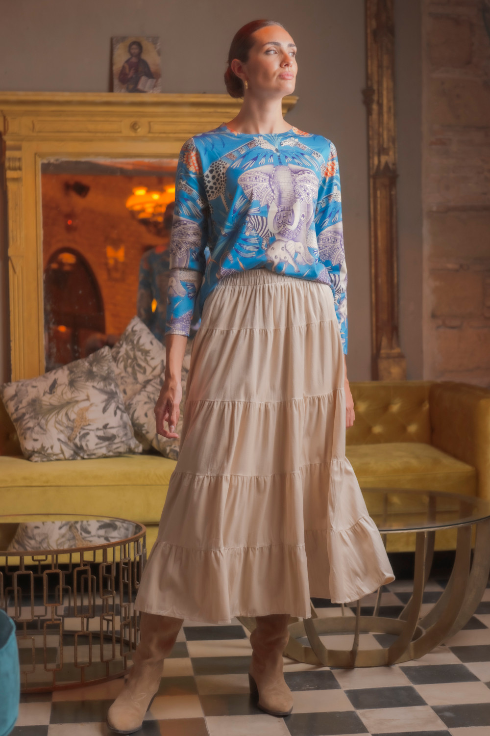 Jersey Jungly Elefante Celeste Káhyra