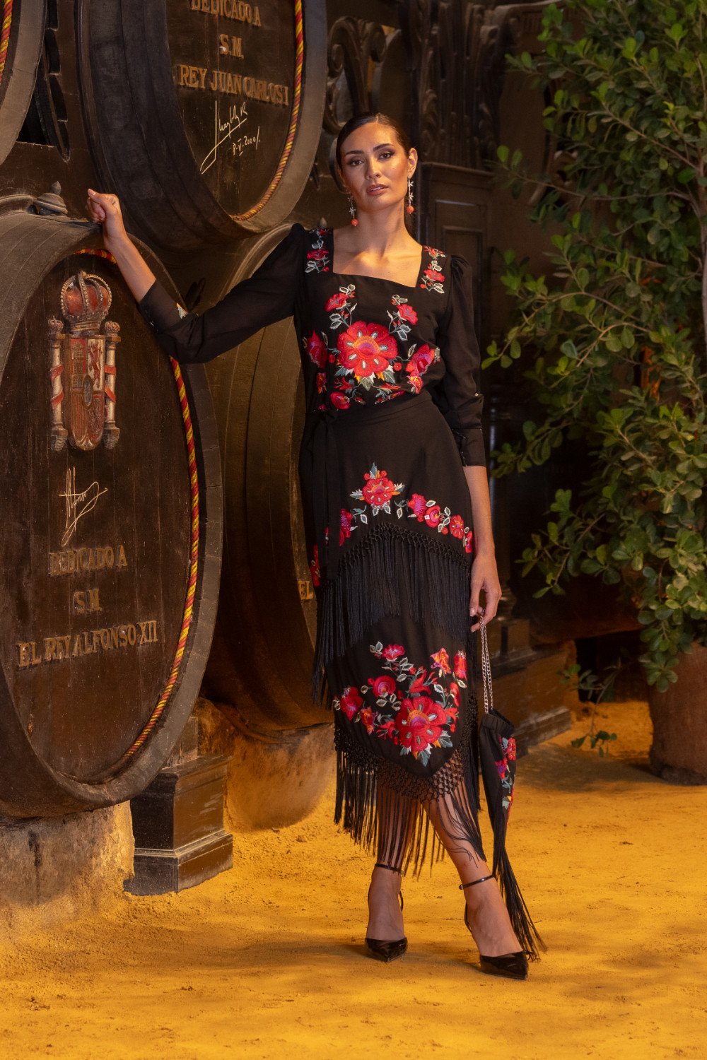 Falda Fino Negra Káhyra