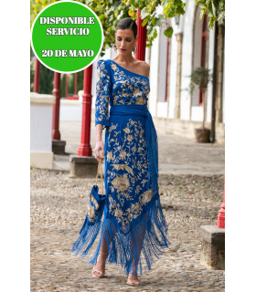 Falda Solera Azul Káhyra