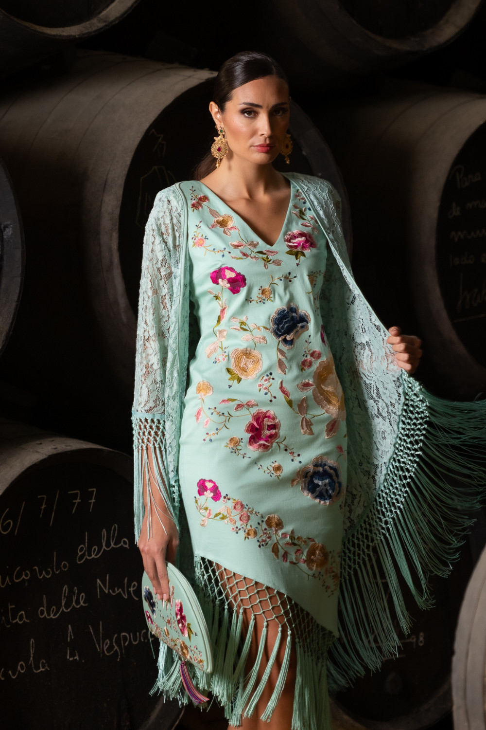 Chaqueta Crujía Verde Aqua Káhyra