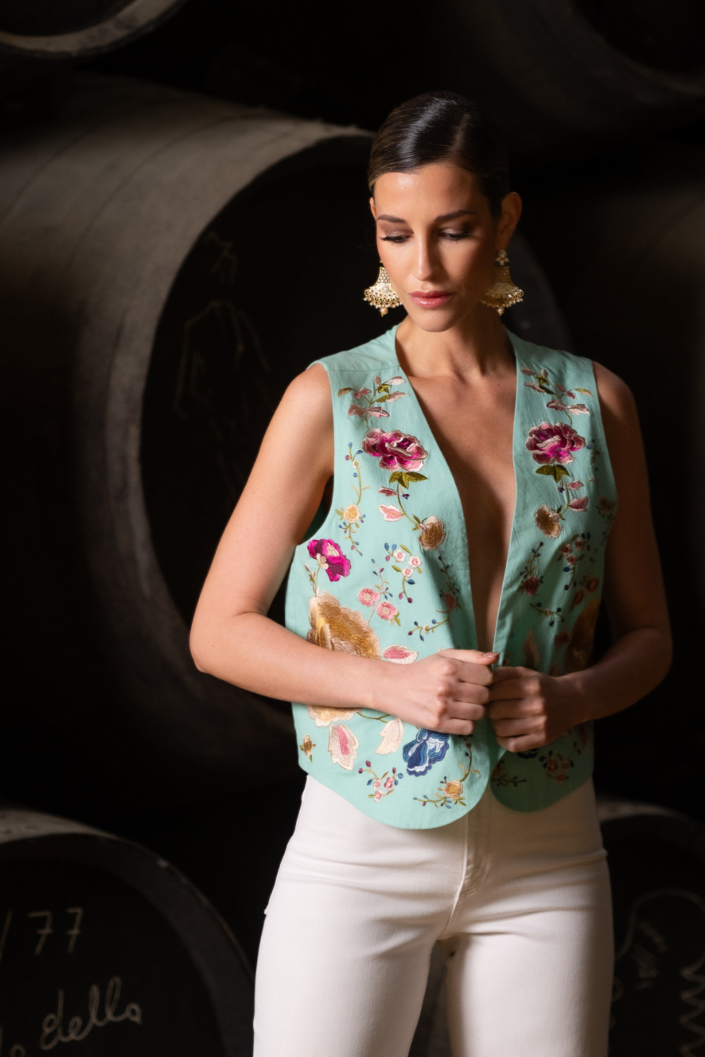 Chaleco Deslío Verde Aqua Káhyra