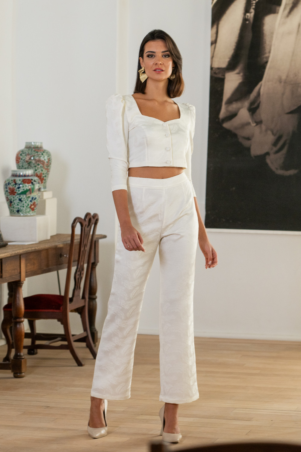 Top Sobretablas Beige Káhyra