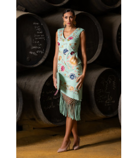 Vestido Oloroso Verde Agua Káhyra