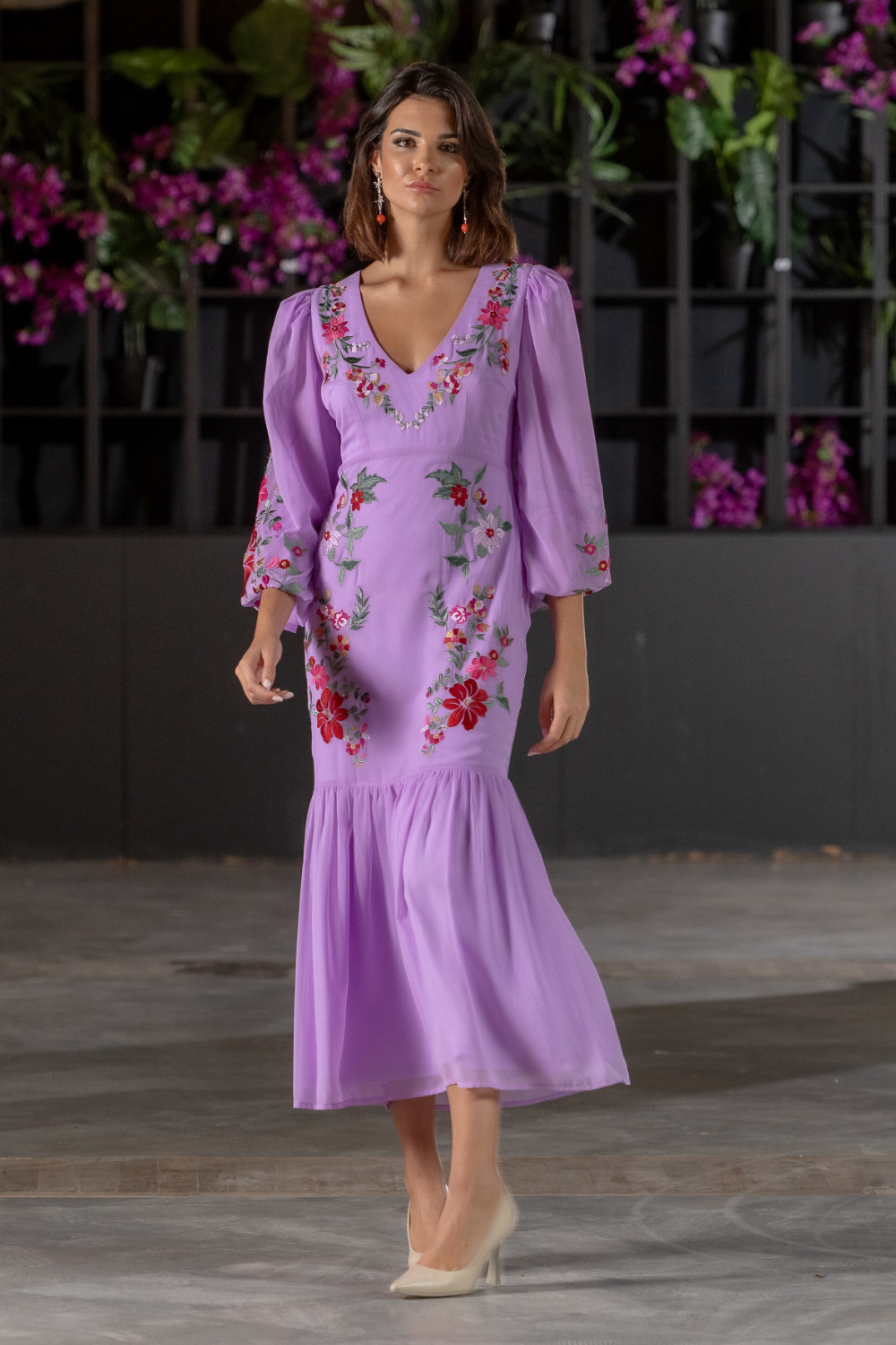 Vestido Amapola Lavanda Káhyra