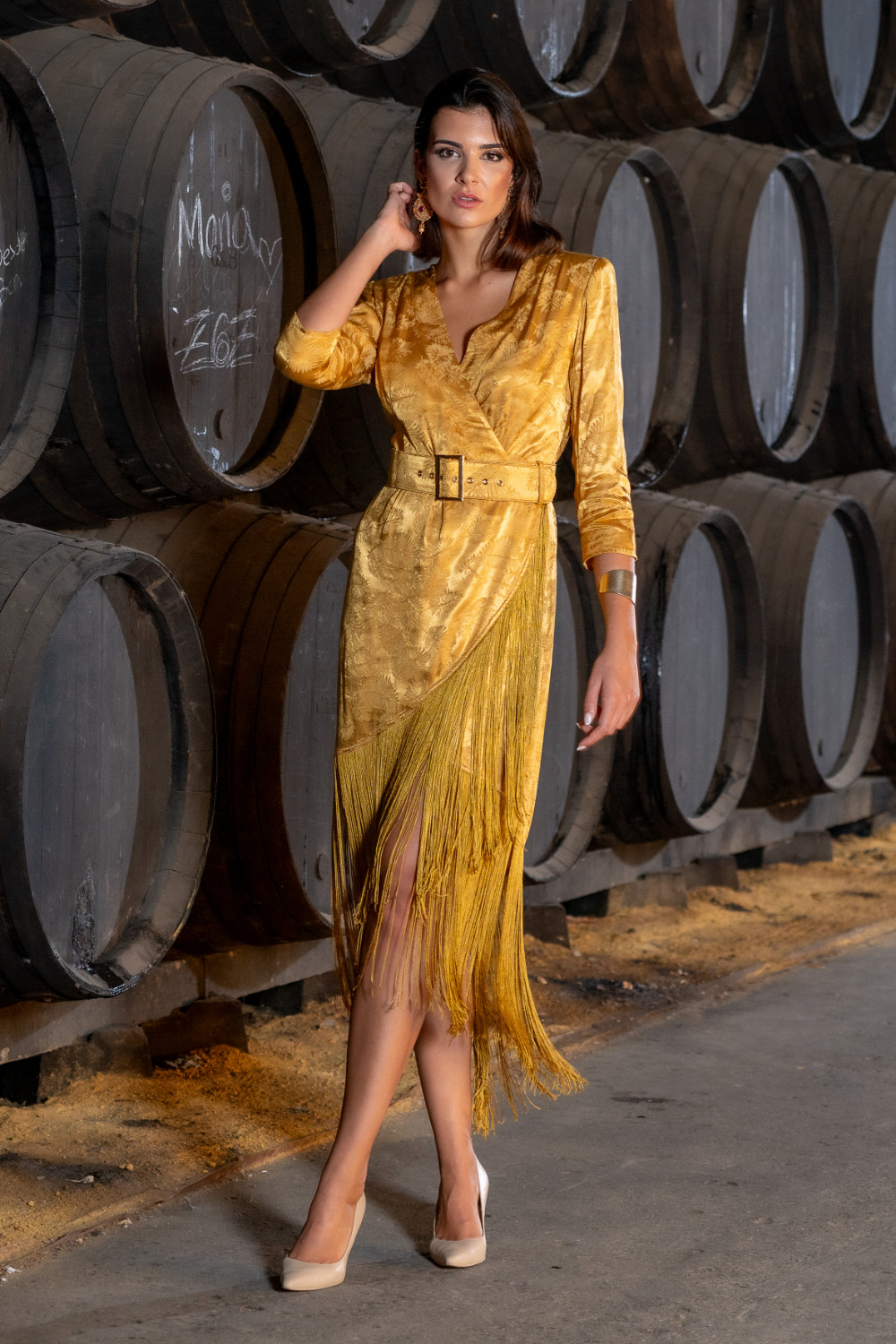 Vestido Catavino Mostaza Káhyra