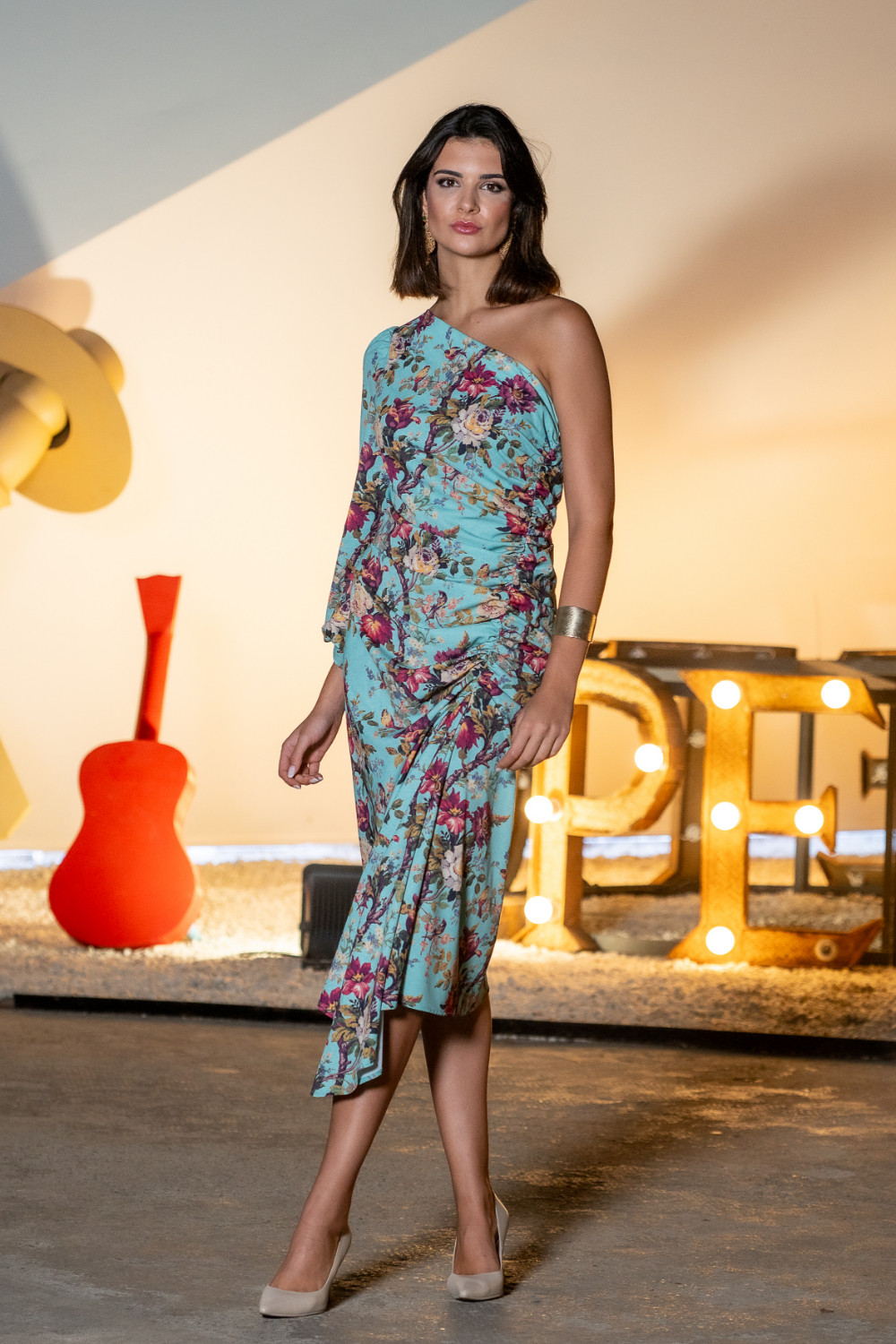 Vestido Arrope Turquesa Káhyra