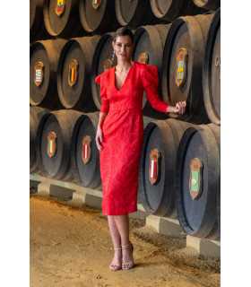 Vestido Viña Rojo