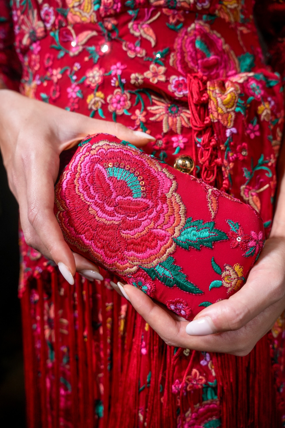 Bolso feria rojo Kahyra