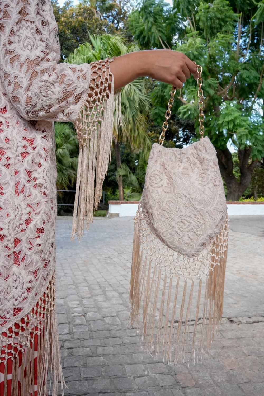 Bolso Saeta marfil kahyra