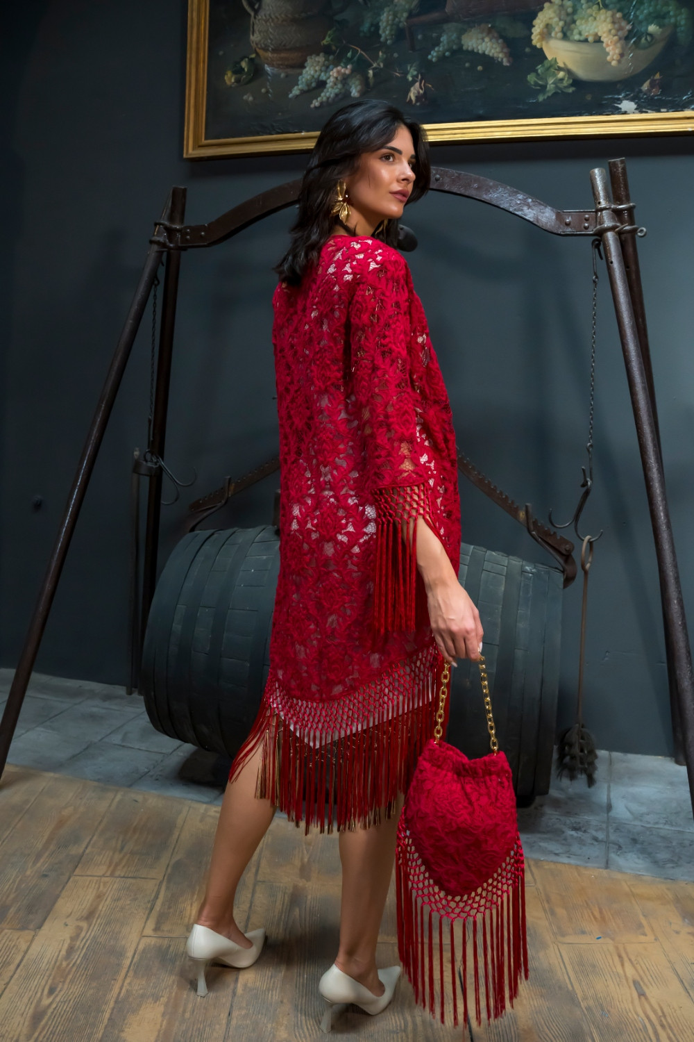 Bolso Saeta rojo kahyra