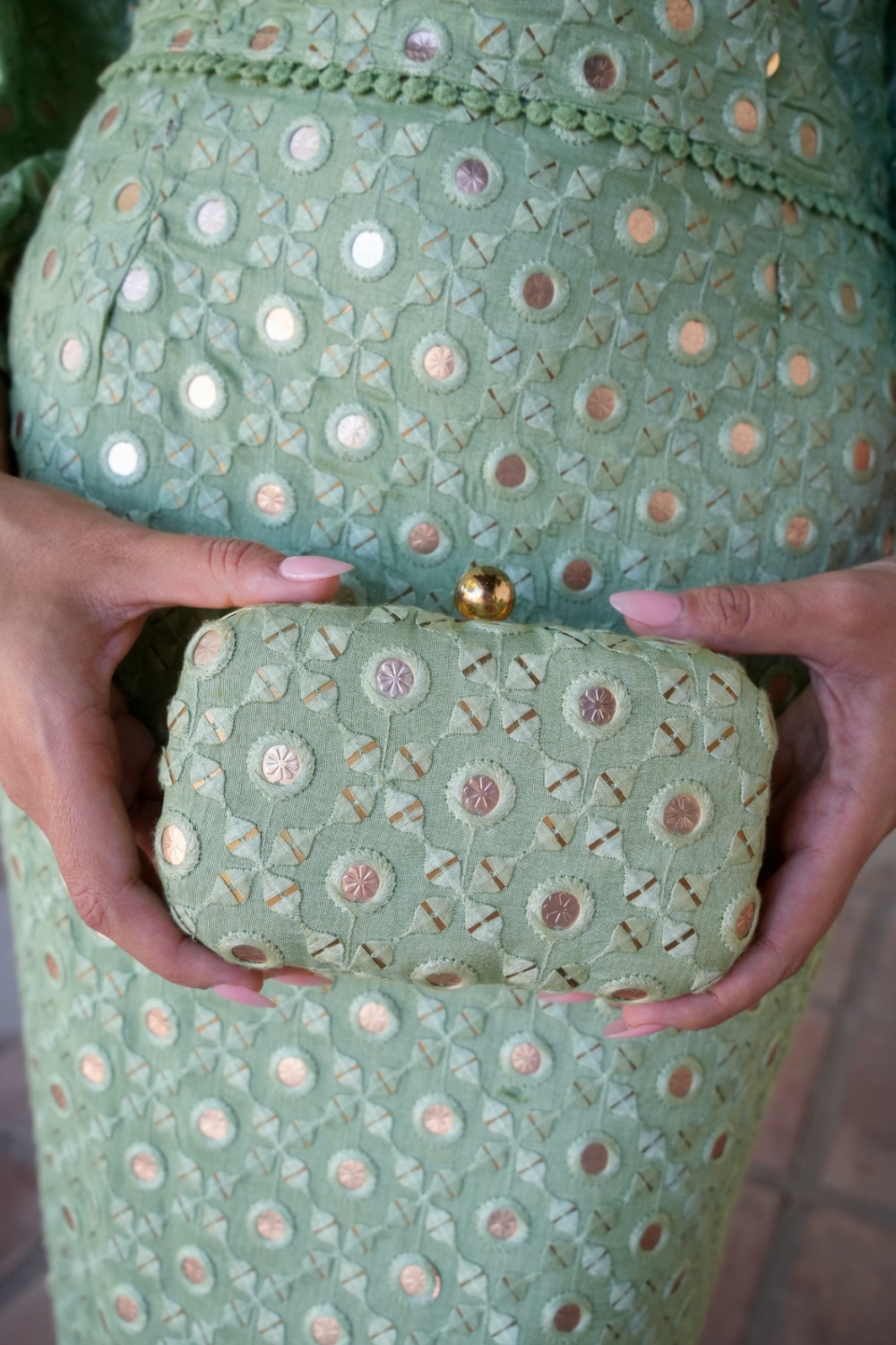 Bolso Cristal verde káhyra