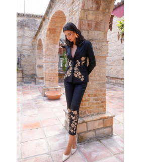 Chaqueta Bruma negra Káhyra