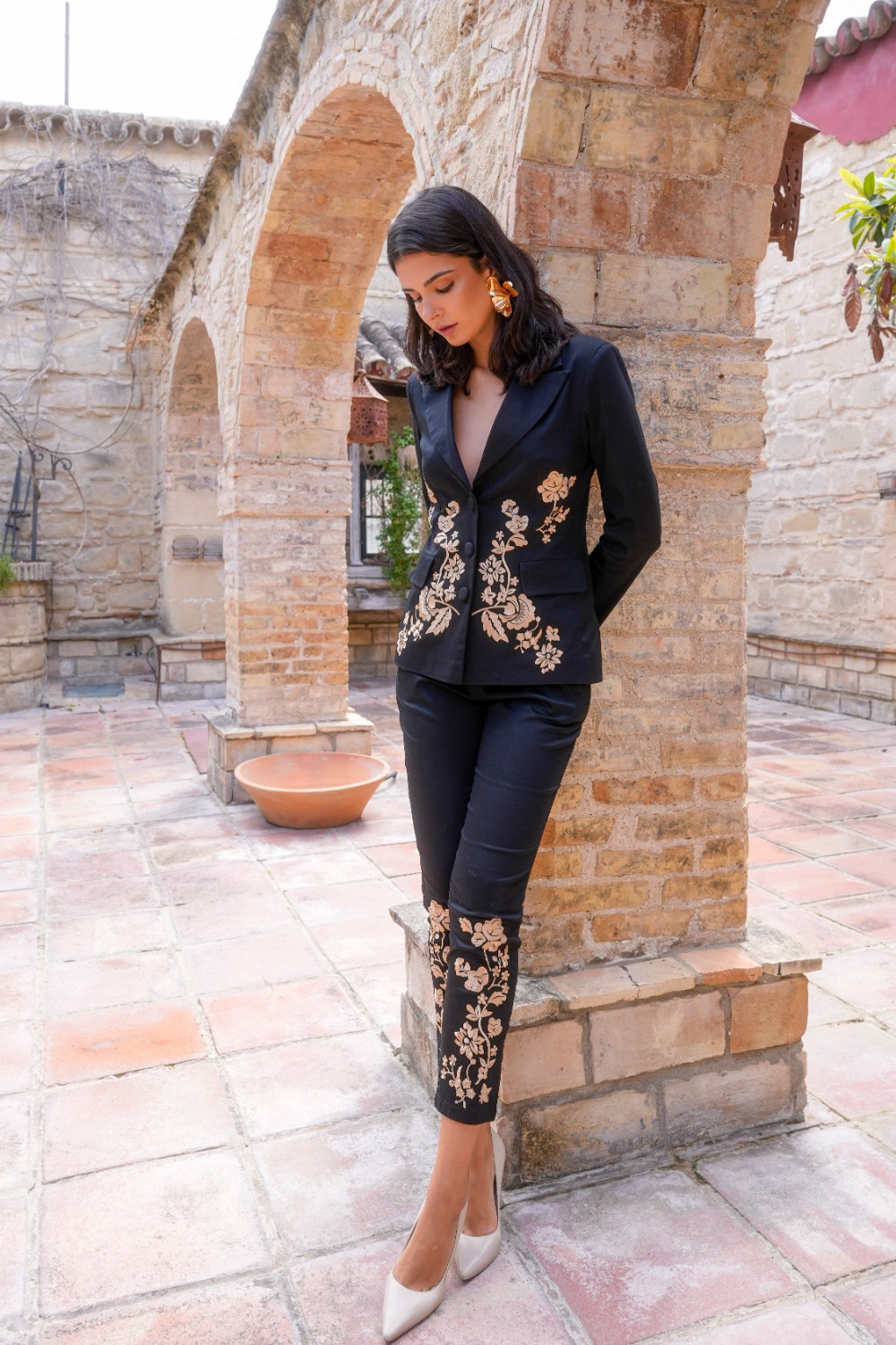 Chaqueta Bruma negra Káhyra