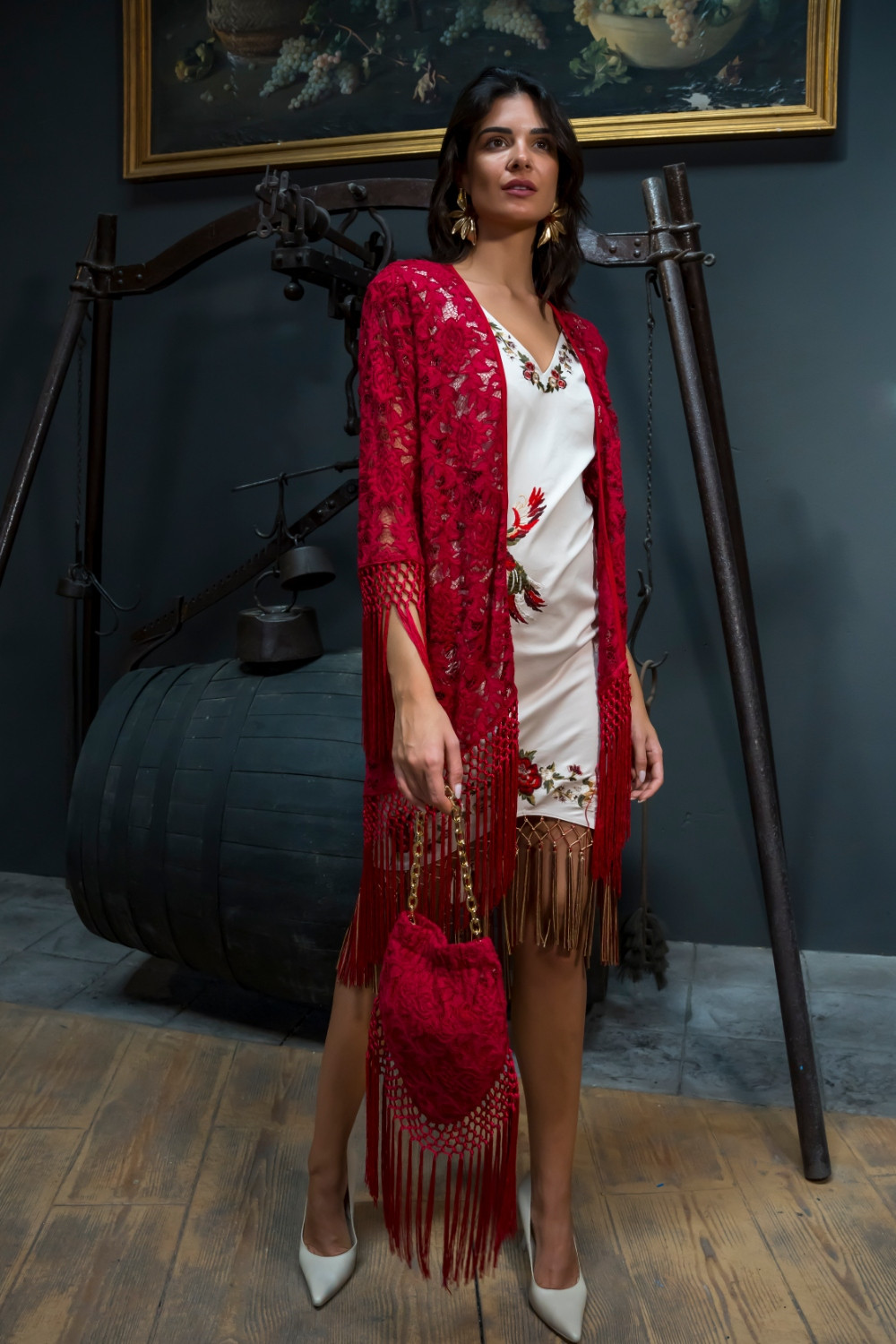 Chaqueta Saeta burdeos Káhyra