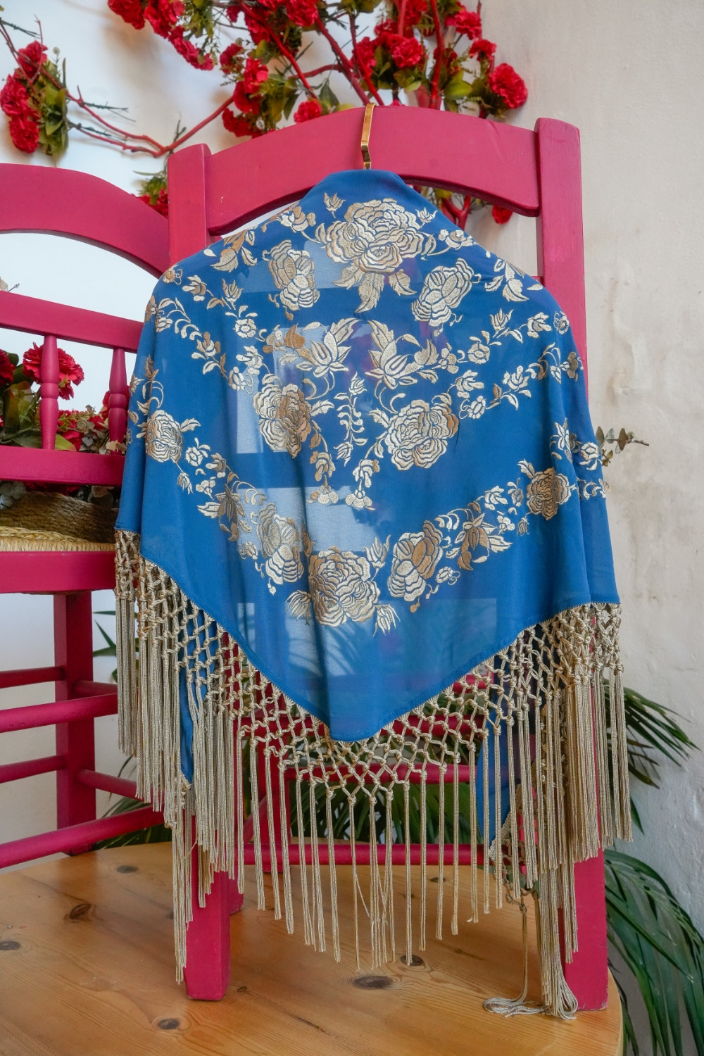 Mantón Lumbre azul Káhyra