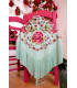 Mantón Suspiro aqua Káhyra