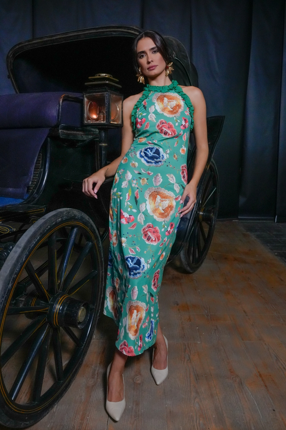 Vestido Princesa verde Káhyra