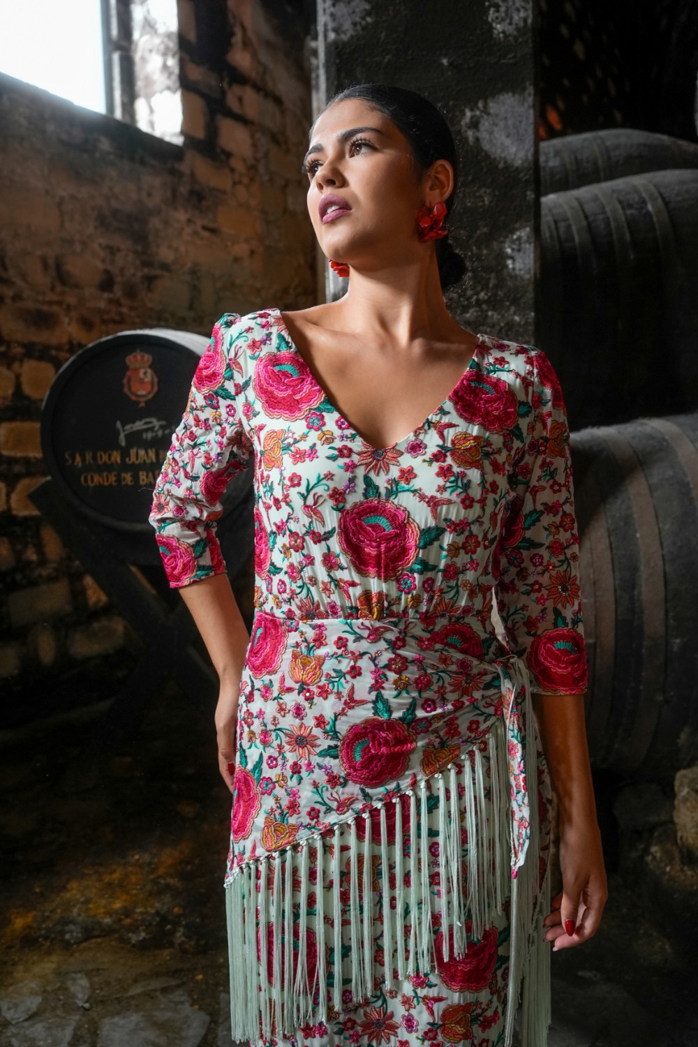 Vestido Feria verde Káhyra