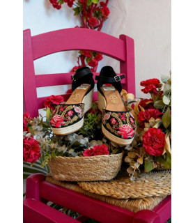 Alpargata Pasodoble negro Káhyra