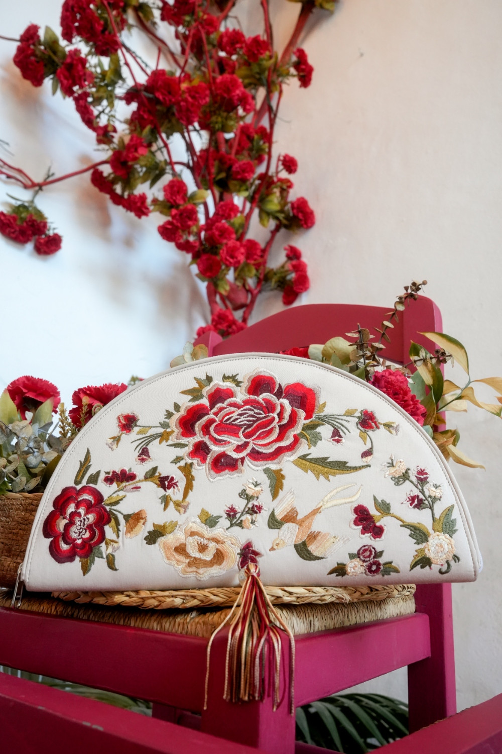 Bolso Flamenco beige Káhyra