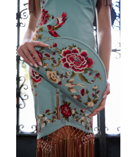 Bolso Flamenco aqua Káhyra