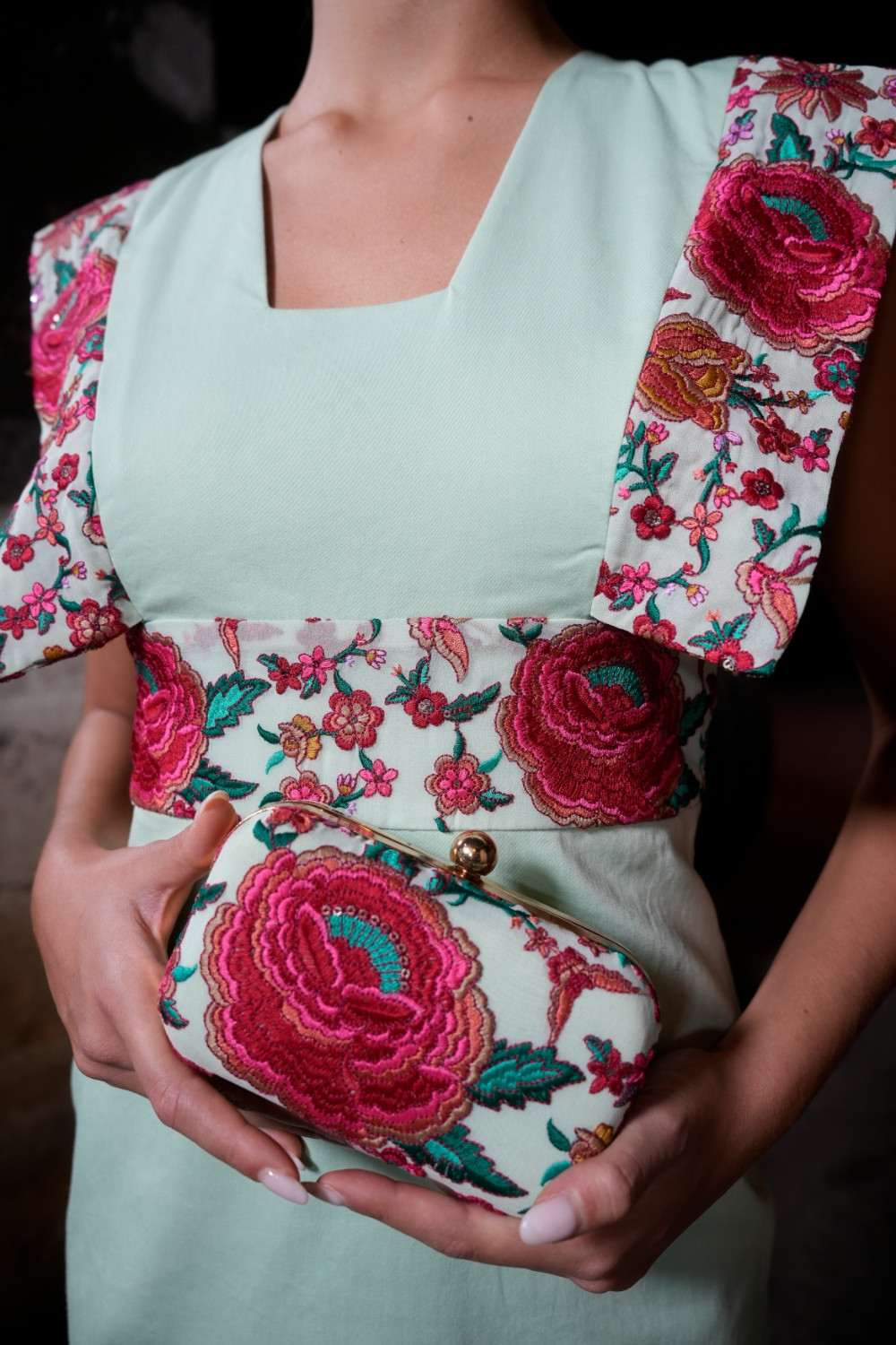 Bolso feria verde Kahyra