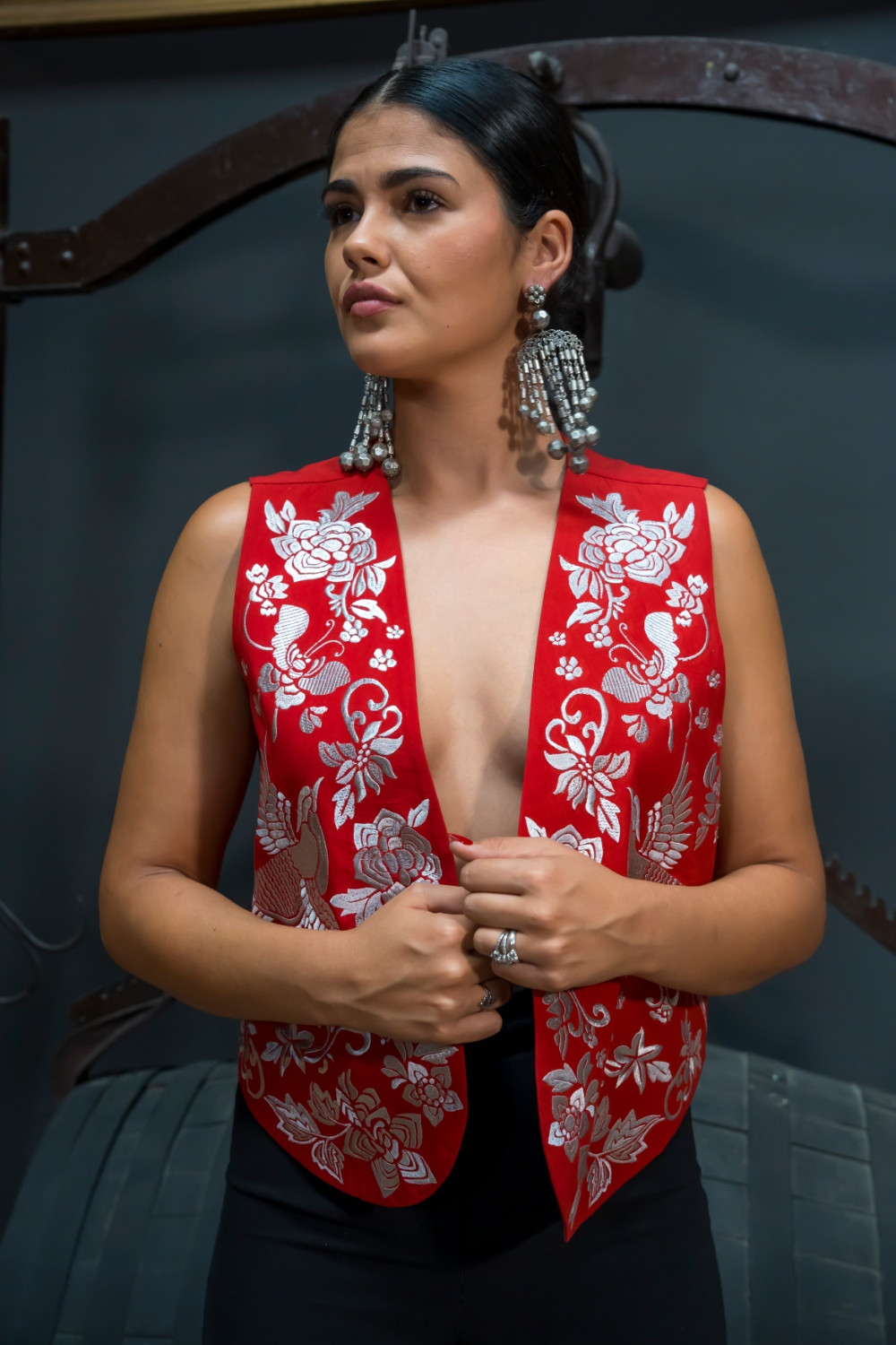 Chaleco Manila rojo Kahyra