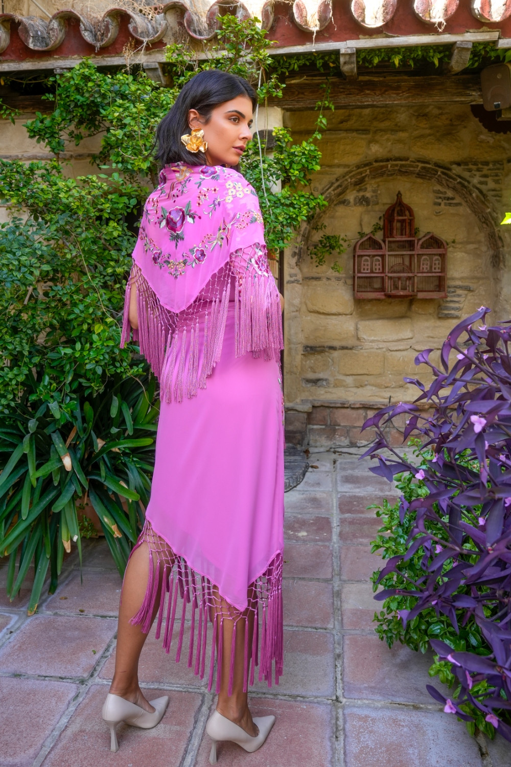 Mantón Dalia purpura Káhyra