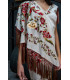 Mantón Flamenco marfil Káhyra
