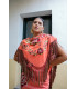 Mantón Flamenco salmón Káhyra