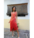 Vestido Loto coral Káhyra