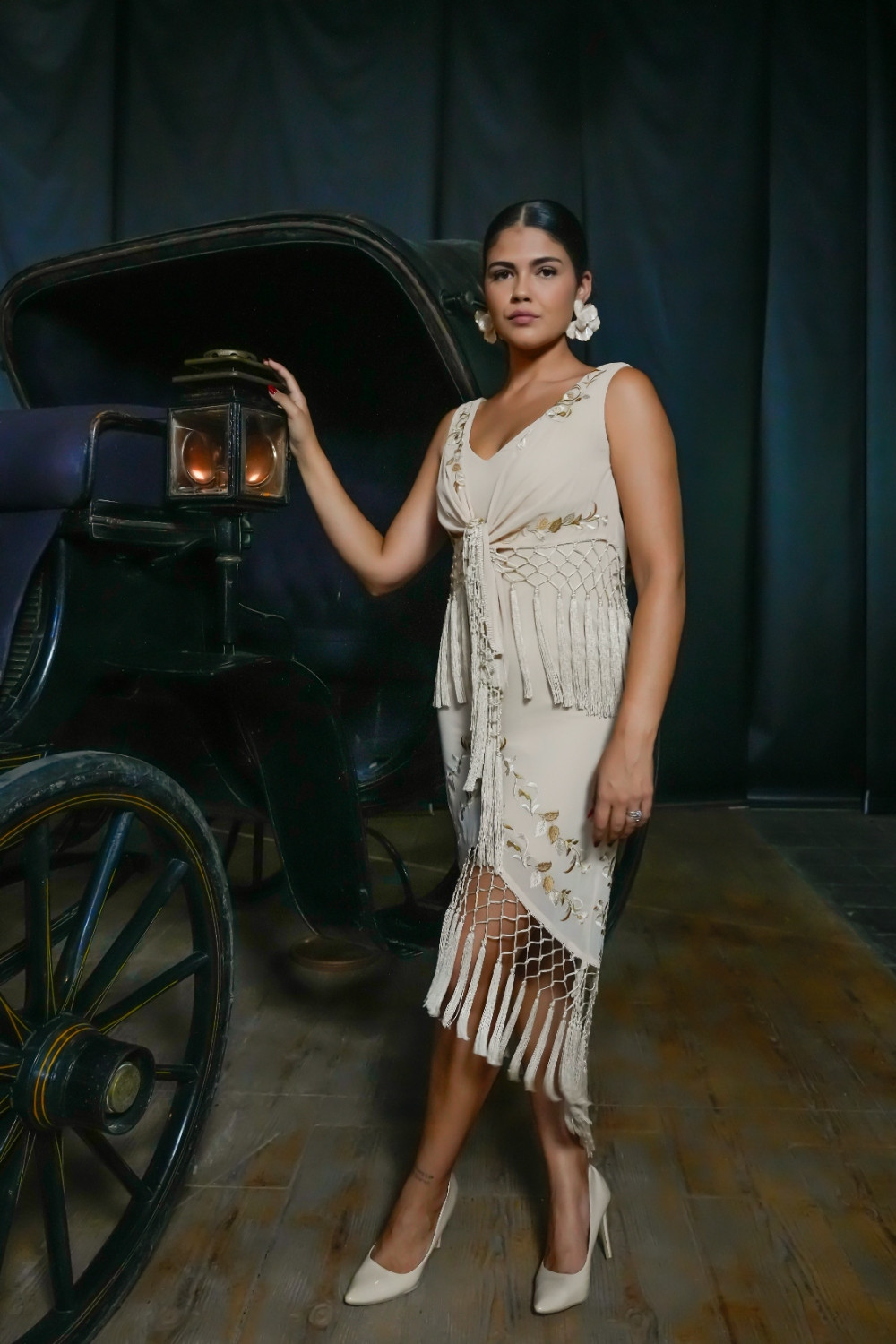 Vestido Soledad Beige Káhyra