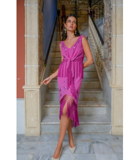 Vestido Soledad Buganvilla Káhyra