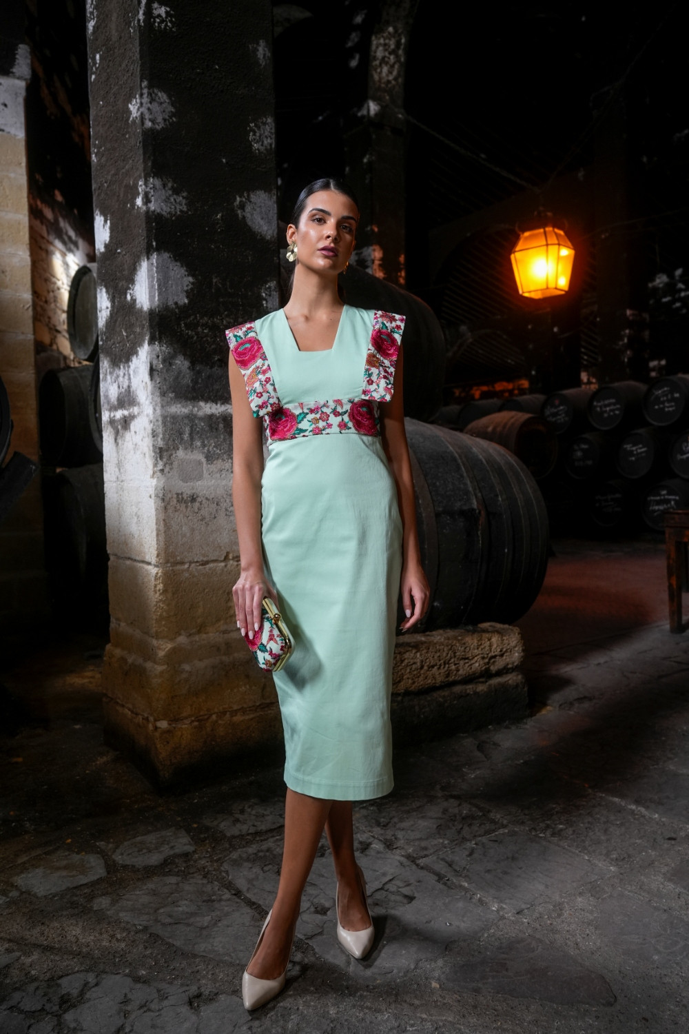 Vestido Mariposa Feria verde Káhyra