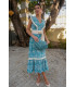 Vestido Lozanía aguamarina Káhyra
