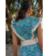 Vestido Lozanía aguamarina Káhyra