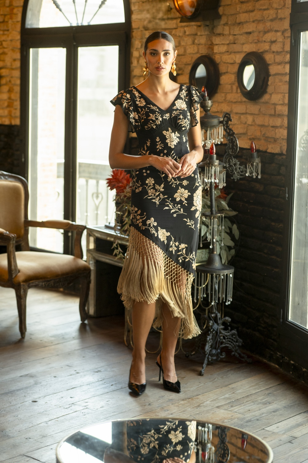 Vestido Jazmín negro Káhyra