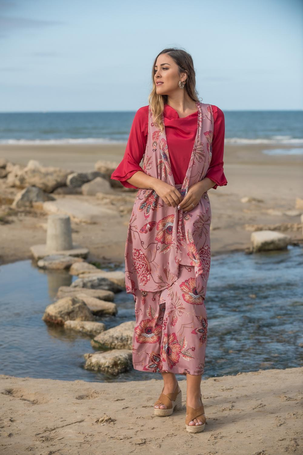 CHALECO ROSA FLAMENCO SUNSET AND MOON