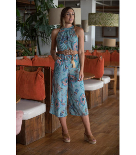 MONO AZUL CIELO SUNSET AND MOON