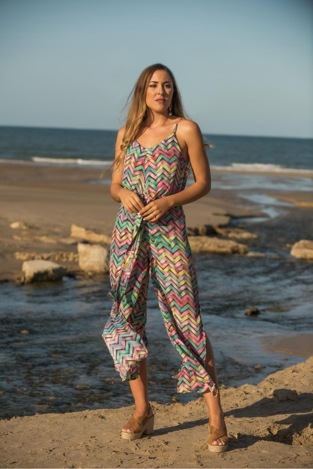 MONO TRENZA PASTEL SUNSET AND MOON