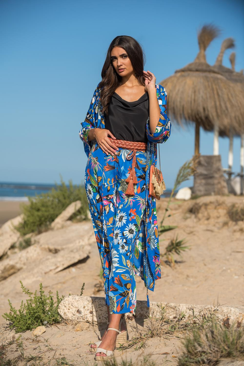 PANTALÓN JARDÍN AZUL SUNSET AND MOON