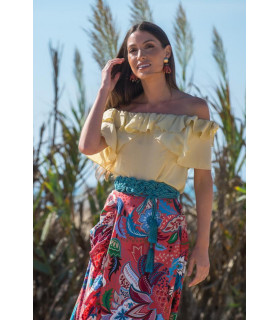 TOP CRUCERO BEIGE SUNSET AND MOON