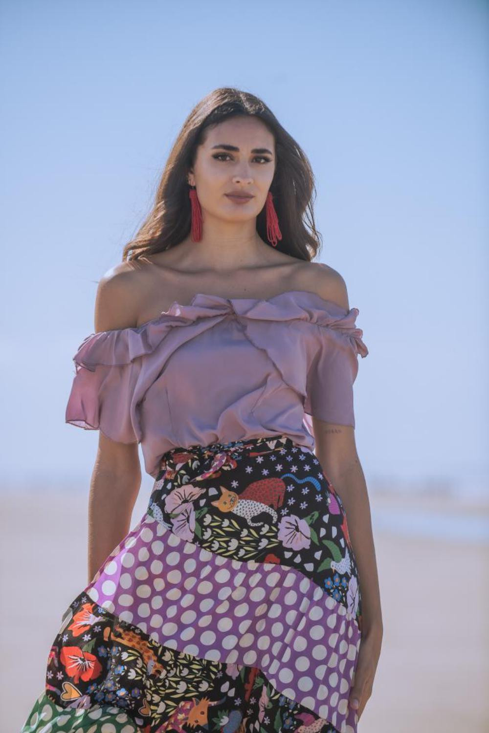 TOP CRUCERO LILA SUNSET AND MOON