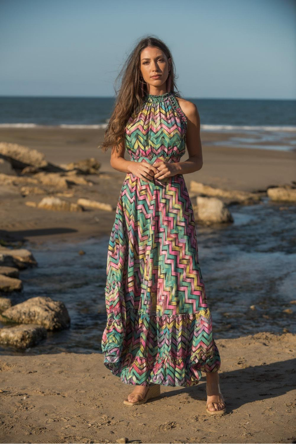 VESTIDO FREE TRENZA SUNSET AND MOON