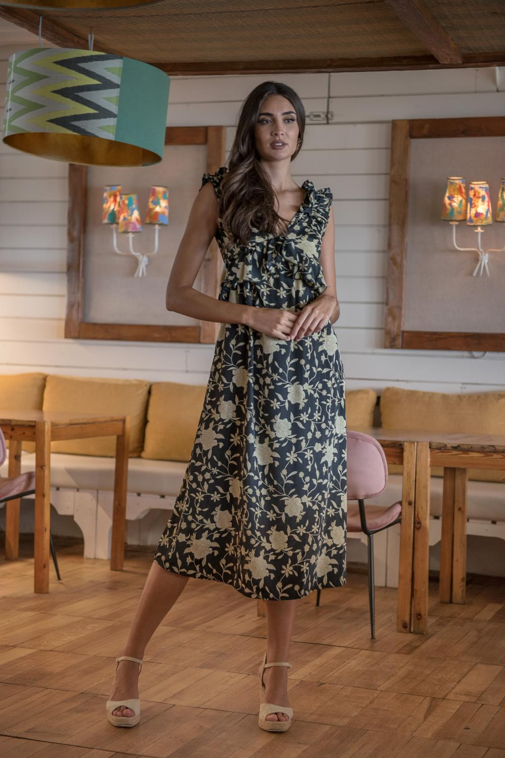 VESTIDO MANTON NUDO SUNSET AND MOON