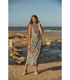 VESTIDO CRUCE TRENZA SUNSET AND MOON