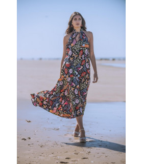 VESTIDO ELEGANT ANIMAL SUNSET AND MOON