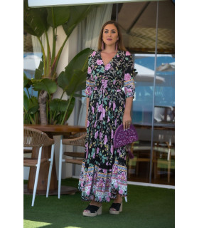 VESTIDO DAMA ROSAL SUNSET MOON